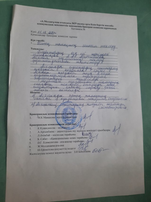 Ыстық тамақтың сапасын тексеру