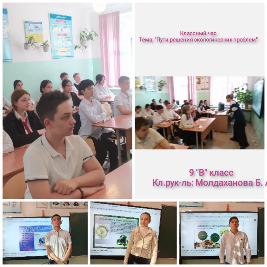 Класный час: " Пути решения экологических проблем"